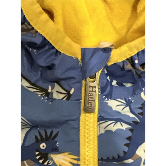 Hatley Size 2T Kids Dragon Coat Rain Oat Jacket Good Blue Warm - Picture 5 of 11